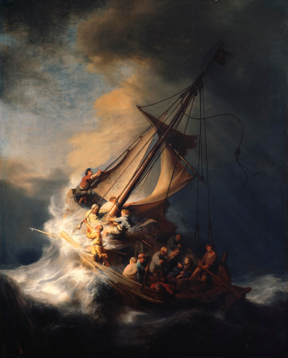 Rembrandt storm op het meer